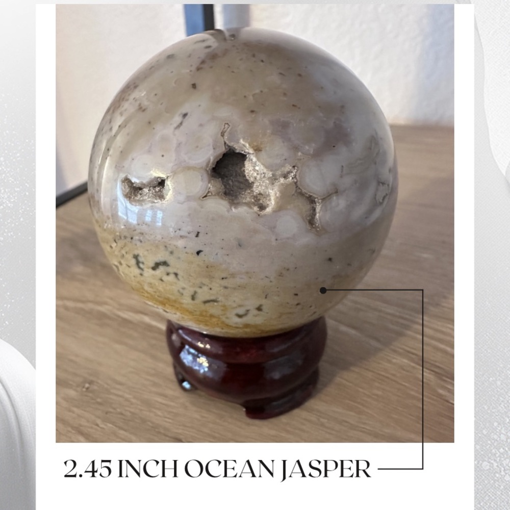 2.45 Inch Ocean Jasper Sphere